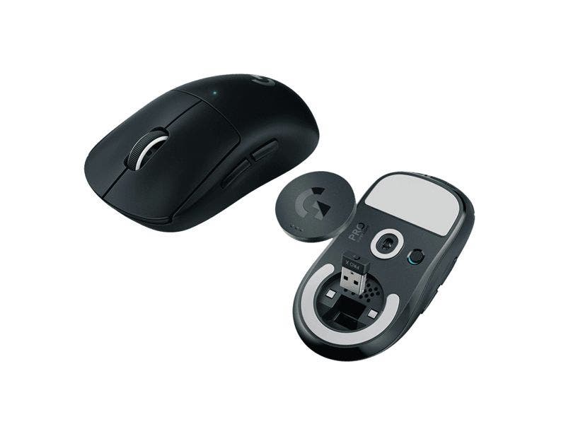 Mouse Logitech PRO X Superlight Inalámbrico Gaming con Sensor Hero 25K (Negro)