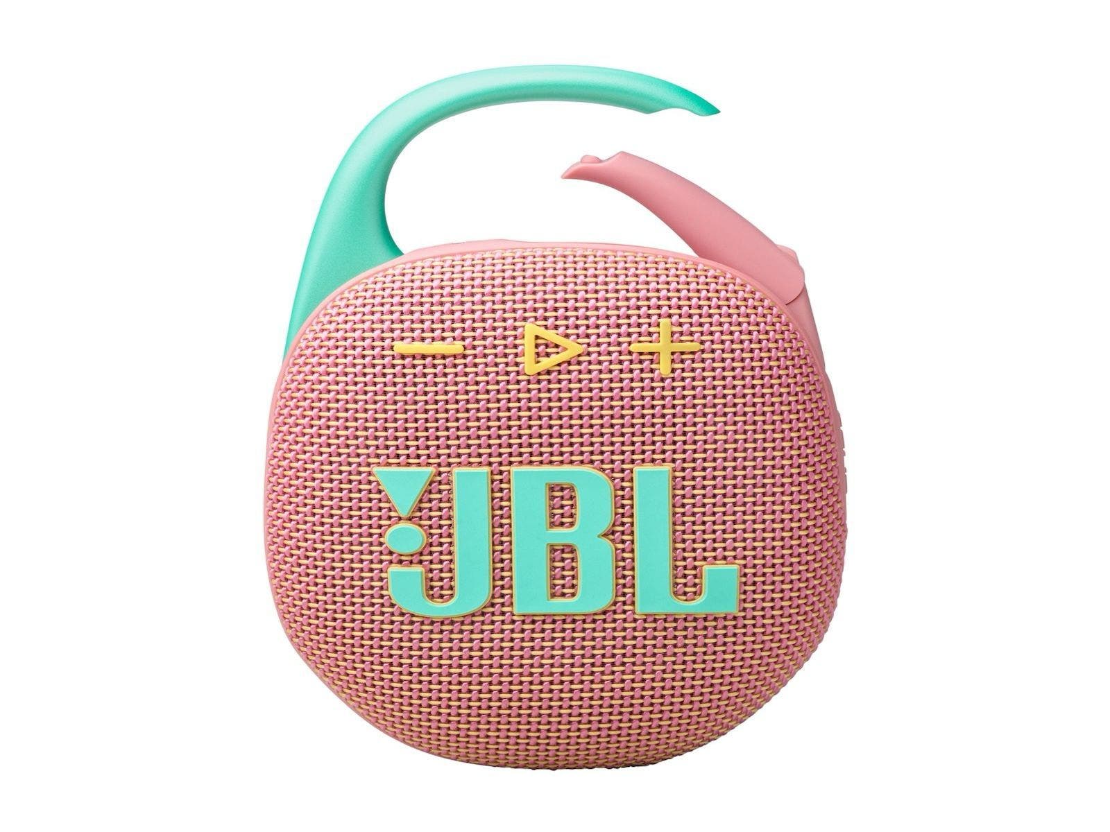 Bocina JBL Clip 5 Ultraportátil Resistente al Agua y Polvo (Rosado)