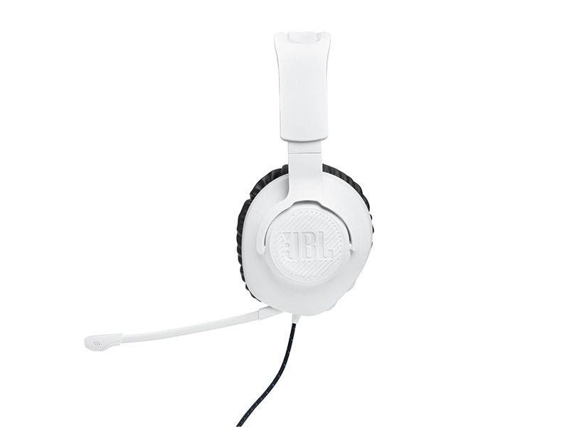 Headset JBL Quantum 100P Console PlayStation Alámbrico (Blanco)