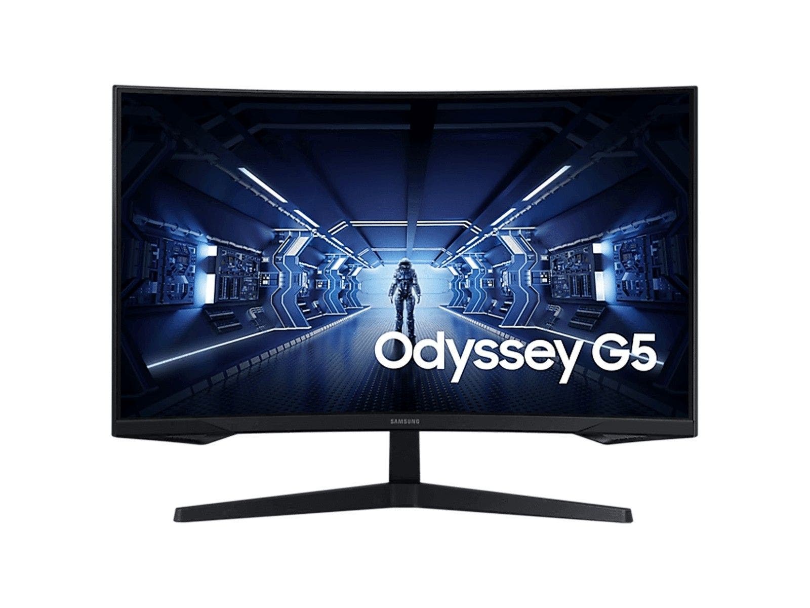 Monitor Samsung de 32" Odyssey G5 Gaming, WQHD, 144Hz, 1ms, FreeSync Premium, 1000R Curvo