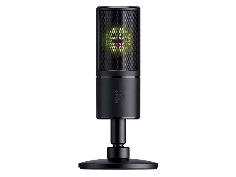 Micrófono Razer Seiren Emote USB para Streaming con Visualización de Emoticones (Negro)