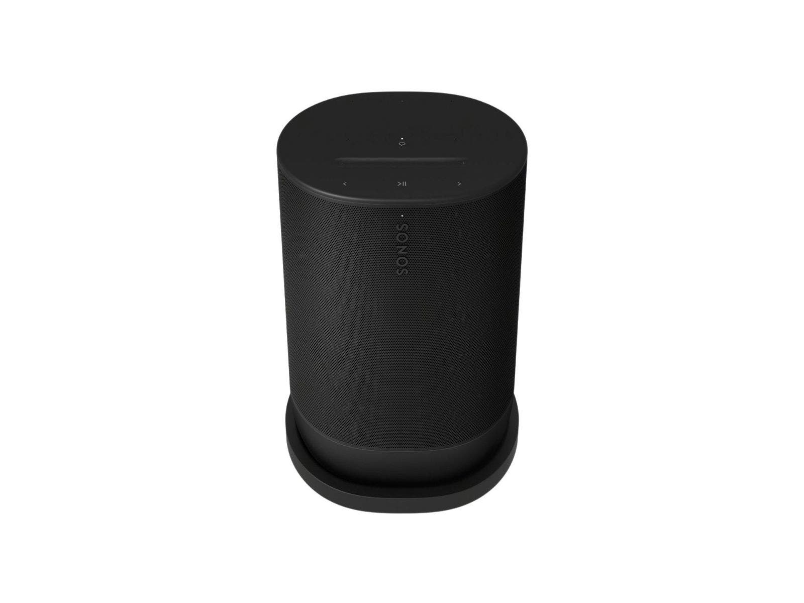 Bocina portátil inteligente, multiroom, Wi-Fi, compatible con google assistant y alexa, color negro