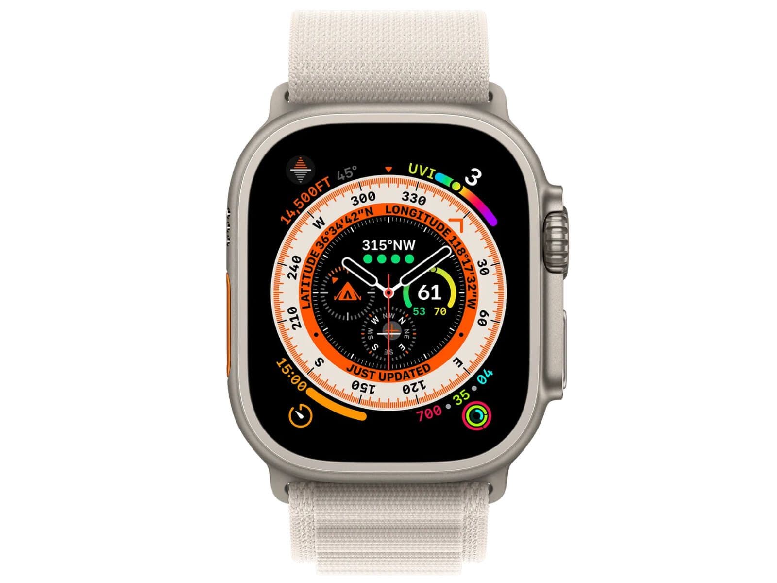 Apple Correa Alpine para Apple Watch Ultra 49mm (Blanco)