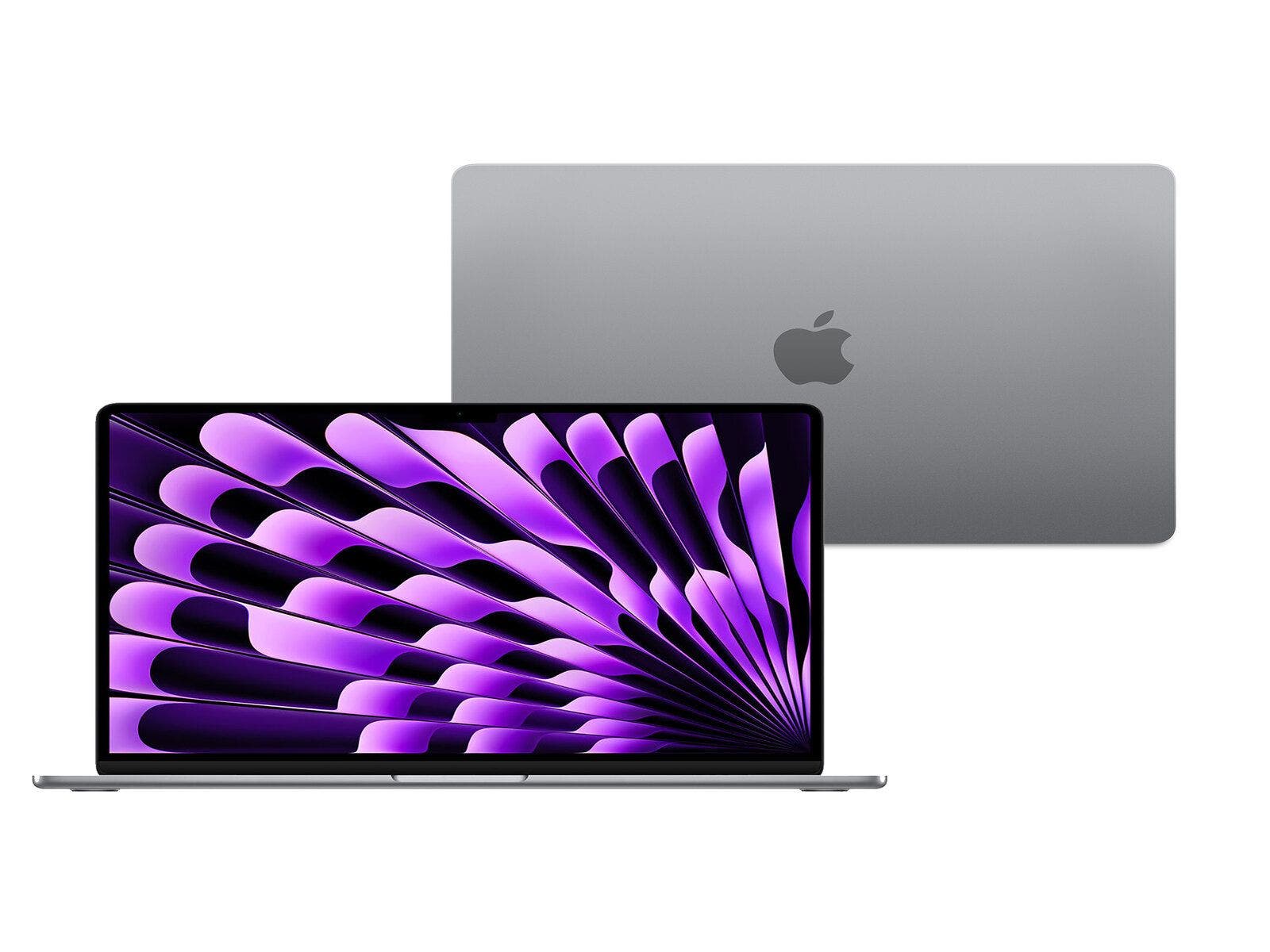 Macbook Air de 15", chip M2, memoria RAM de 8GB, 256GB SSD, Space Gray.