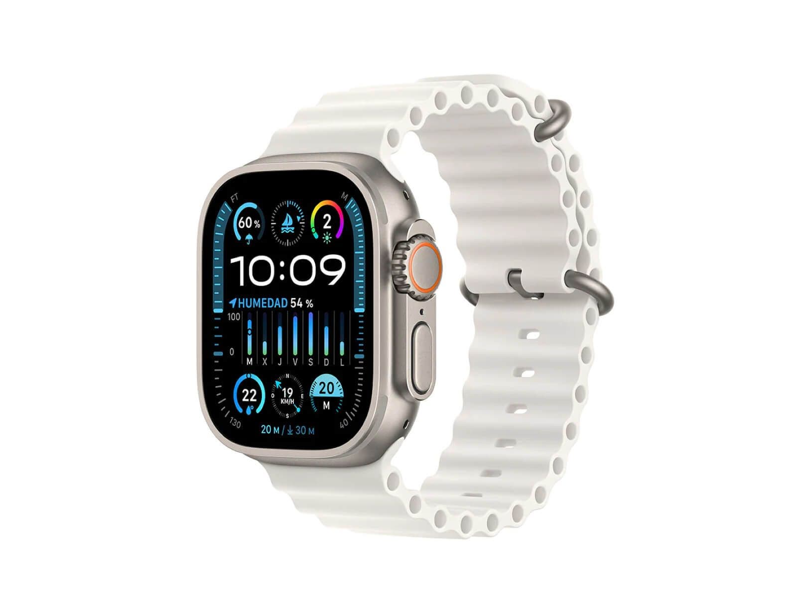 Apple Watch Ultra 2 GPS, 49mm (Ocean Band Blanca)