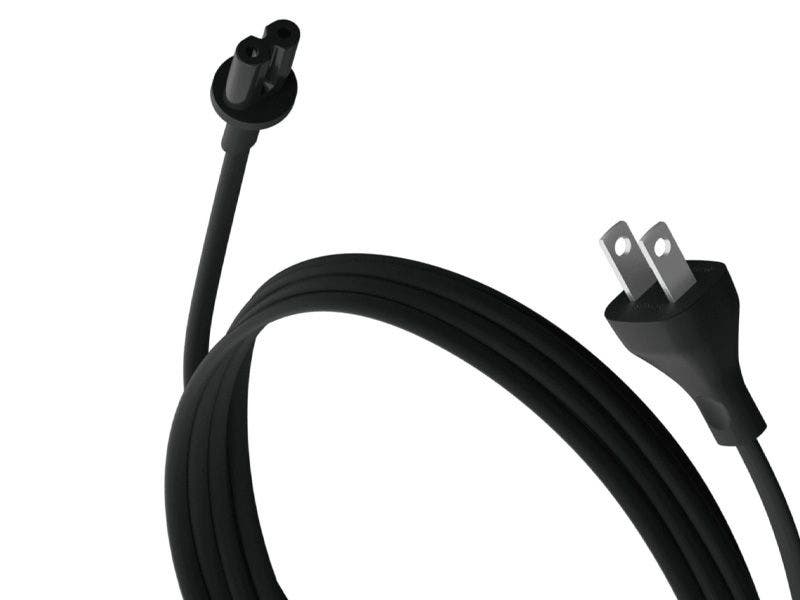 Cable de alimentación de repuestos Sonos negro para la bocina five