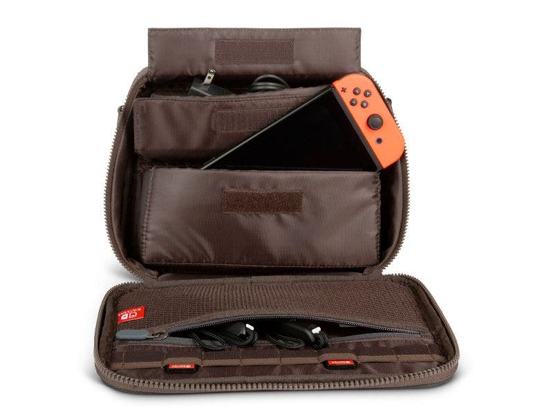 Bolsa de Transporte PowerA para Nintendo Switch, Lite y Modelo OLED (Café)