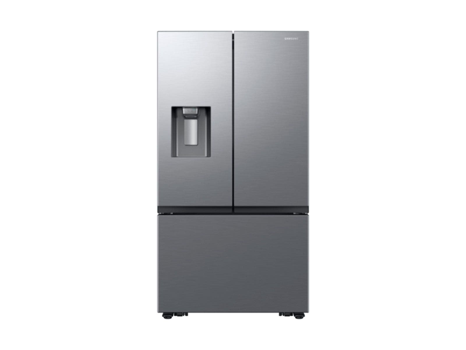 Refrigeradora french door, 32' Br - 31' Net, con dispensador, color gris, Samsung RF32CG5410S9.