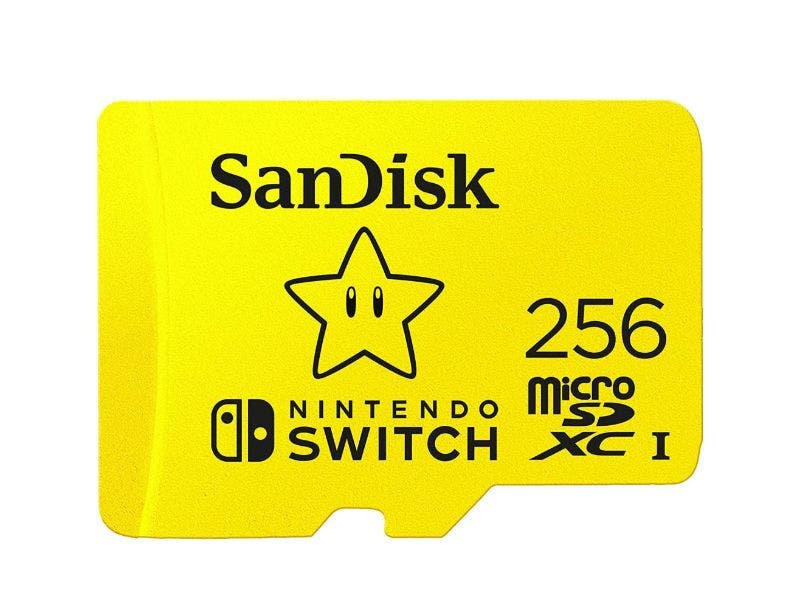 MicroSDXC UHS-I SanDisk para Nintendo Switch de 256GB, 100 MB/s