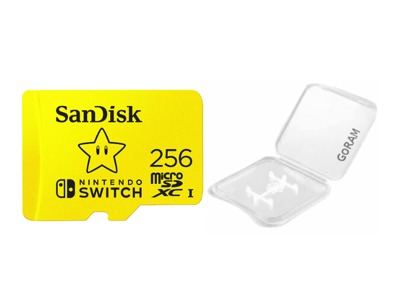 MicroSDXC UHS-I SanDisk para Nintendo Switch de 256GB, 100 MB/s