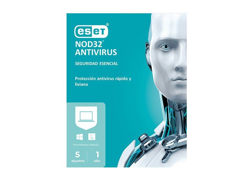 Licencia electrónica Antivirus ESET NOD32 para 5 computadoras por 1 año