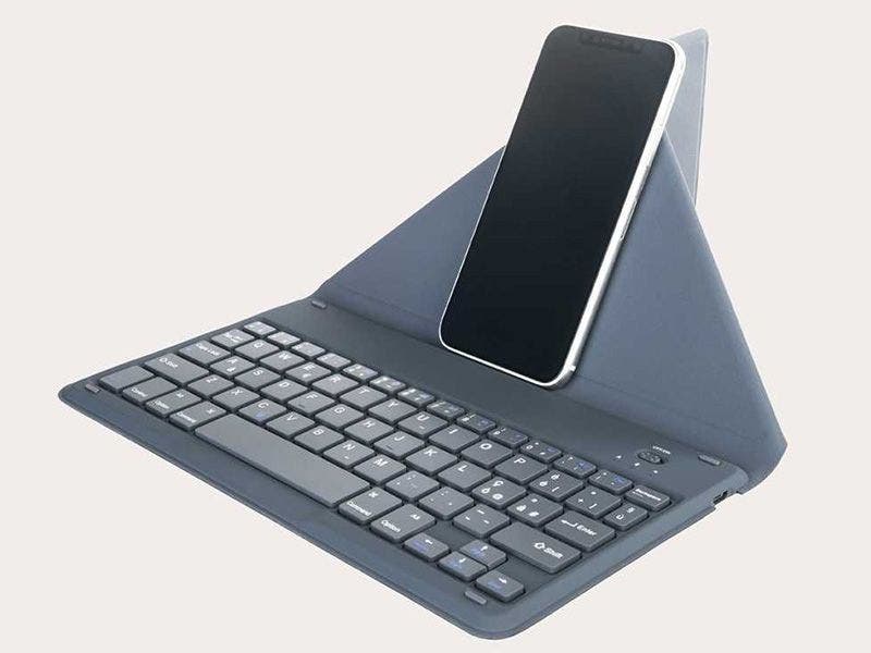 Tucano, Teclado Scrivo para Celulares y Tablets de hasta 10" (Azul)