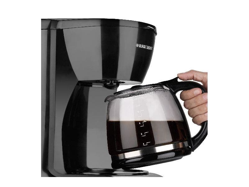 Black+Decker, CM0941B, Cafetera de 12 tazas, Jarra de vidrio