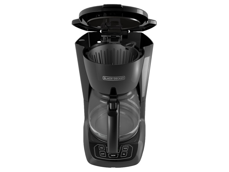 Black+Decker, CM1105B, Cafetera de 12 tazas, Panel  digital