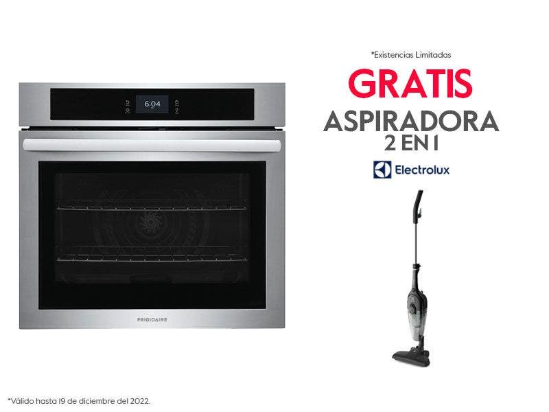 Horno eléctrico empotrable, 30" de ancho, acabado en acero, convección, Frigidaire FCWS3027AS.