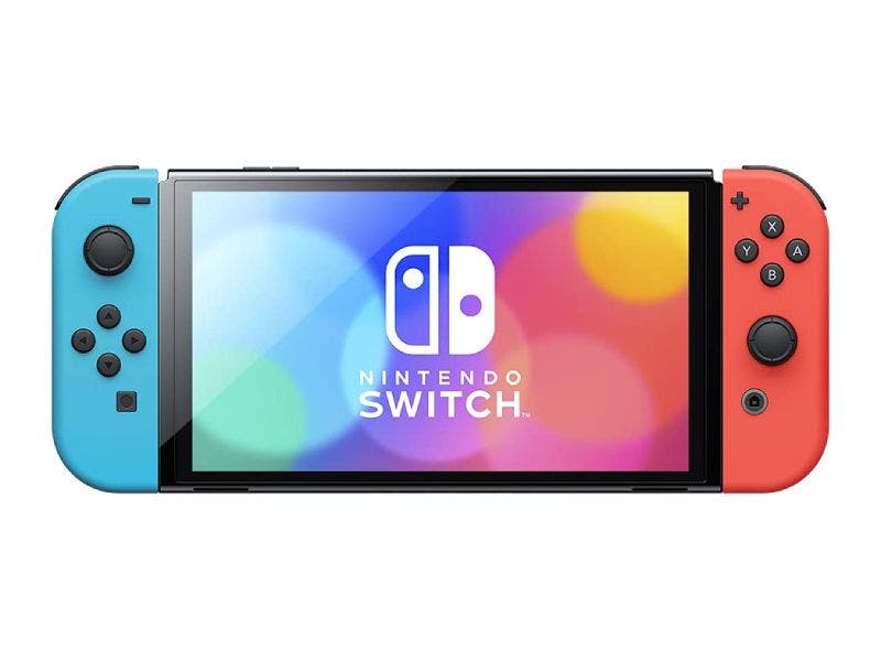 Consola Nintendo Switch™ Modelo OLED + Controles Joy-Con Neon Red y Neon Blue 