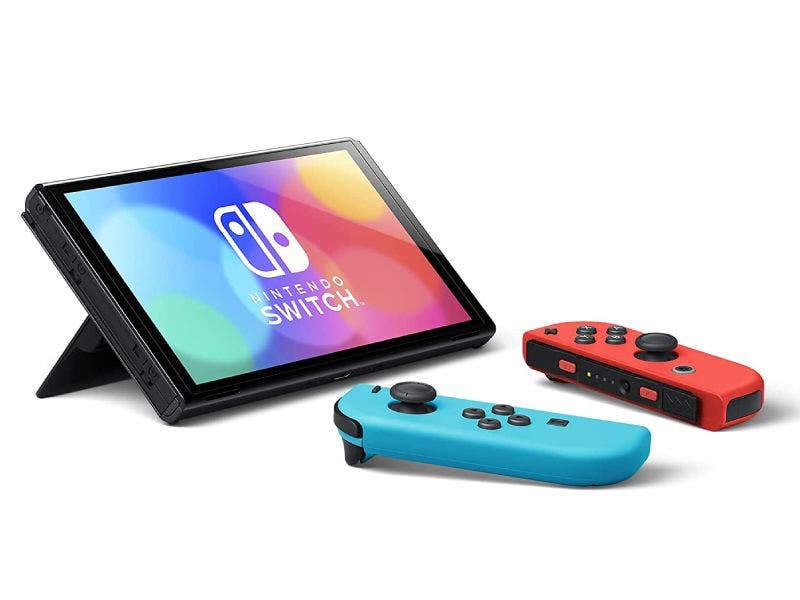 Consola Nintendo Switch™ Modelo OLED + Controles Joy-Con Neon Red y Neon Blue 