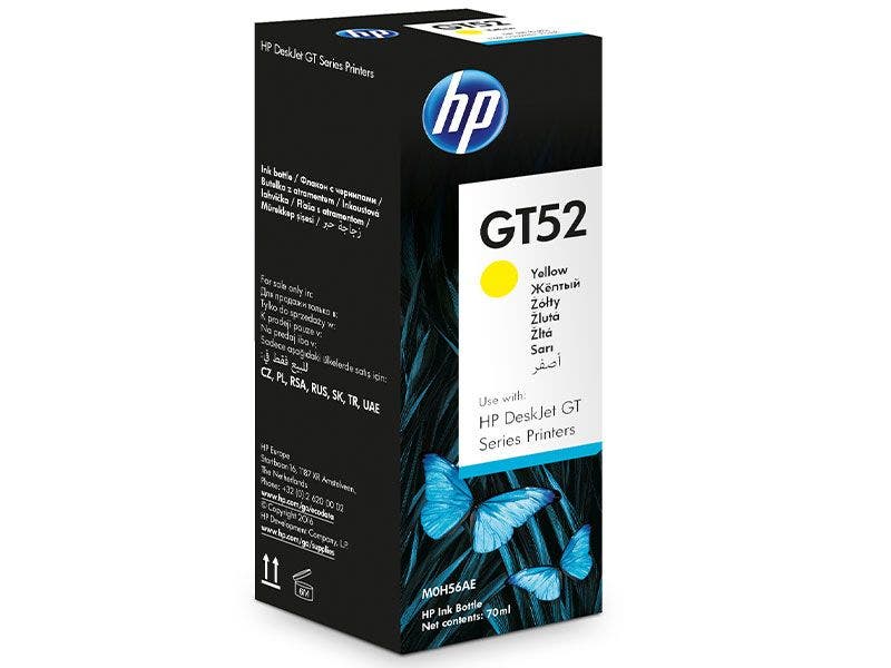 Botella de Tinta HP GT52A Amarilla para Impresoras HP315, HP415, HP515, HP530