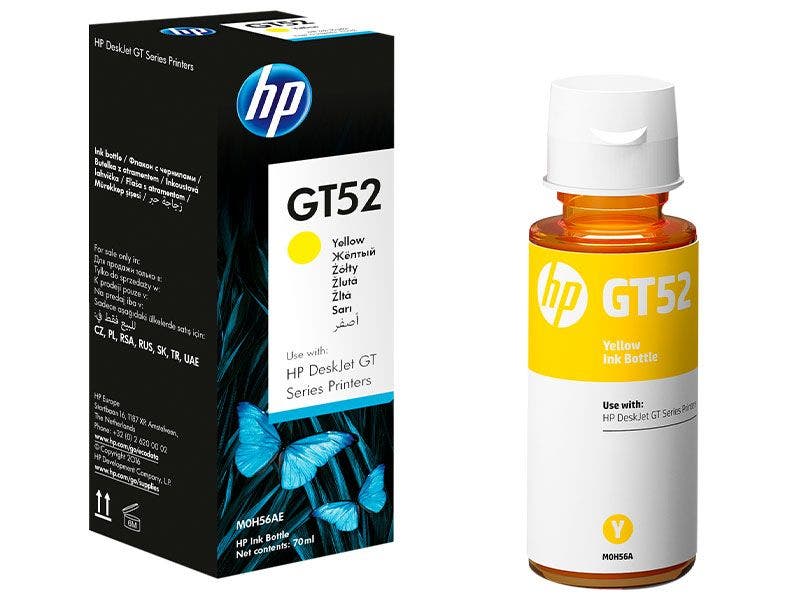 Botella de Tinta HP GT52A Amarilla para Impresoras HP315, HP415, HP515, HP530