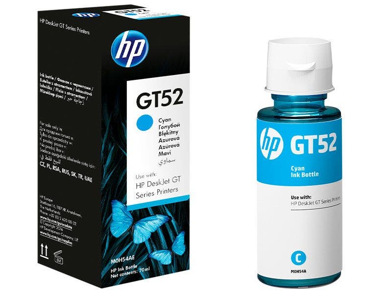 Botella de Tinta HP GT52C Cian para Impresoras HP315, HP415, HP515, HP530