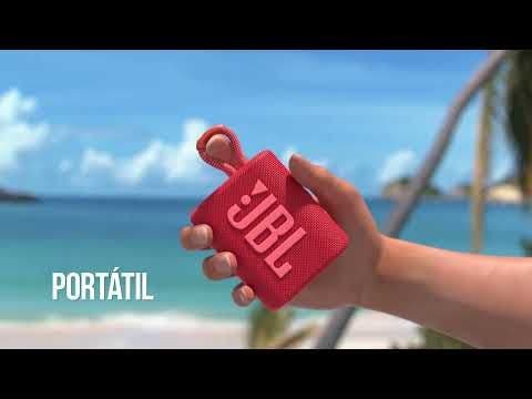 Bocina JBL GO 3 Inalámbrica con Protección al Agua y Polvo (Azul/Rosado)