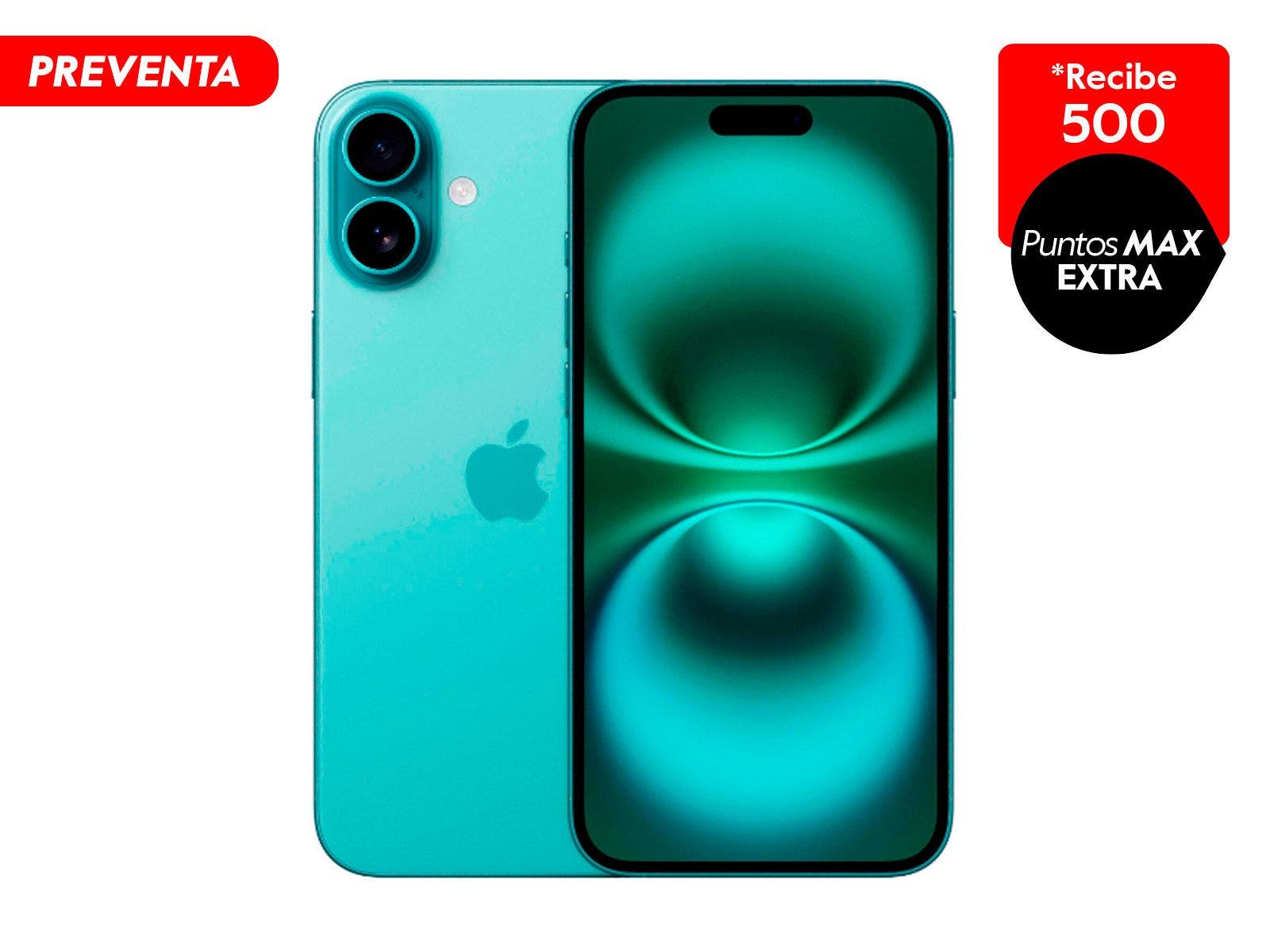 Apple iPhone 16 Plus, 256GB, Liberado (Verde Teal)