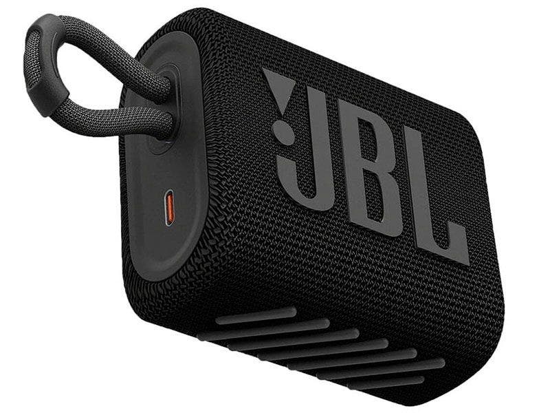 Bocina JBL GO 3 Inalámbrica con Protección al Agua y Polvo (Negro)