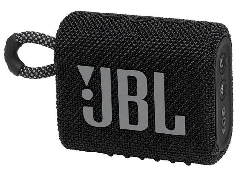 Bocina JBL GO 3 Inalámbrica con Protección al Agua y Polvo (Negro)