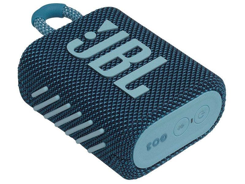 Bocina JBL GO 3 Inalámbrica con Protección al Agua y Polvo (Azul)