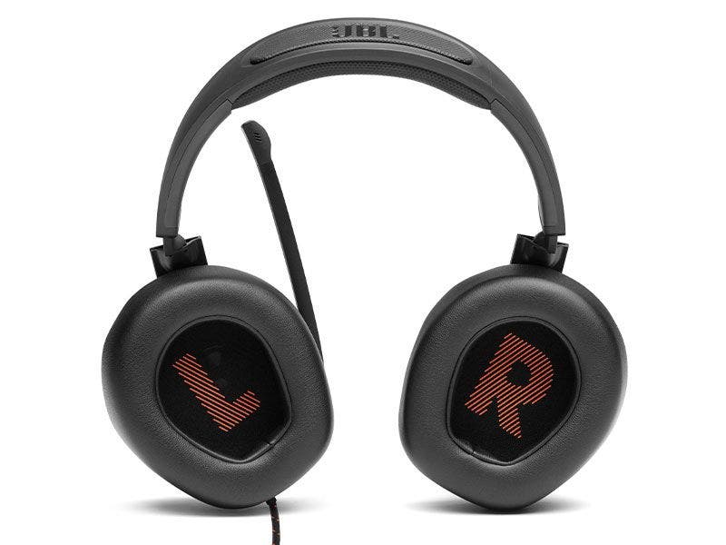 Headset JBL Quantum 200 Gaming Alámbrico Multiplataforma con Micrófono Abatible (Negro)