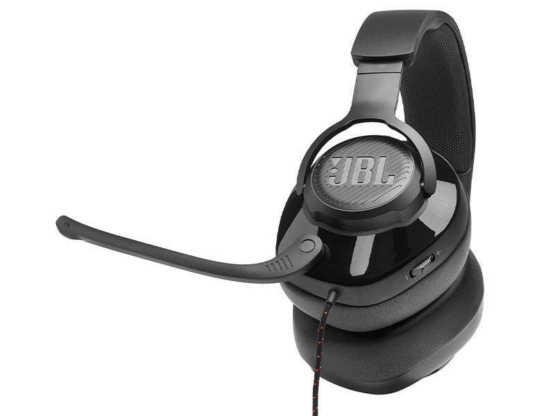 Headset JBL Quantum 200 Gaming Alámbrico Multiplataforma con Micrófono Abatible (Negro)