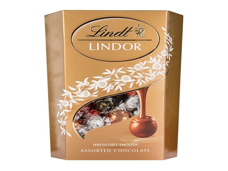 BOMBONES DE CHOCOLATE LINDT LINDOR CORNET SURTIDOS, 200G