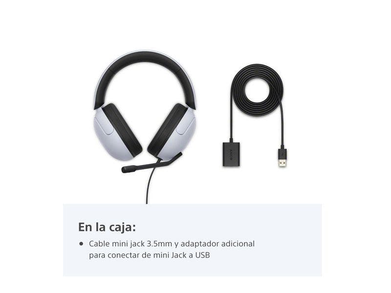 Headset Sony MDR-G300 INZONE H3 Gaming Alámbrico con Sonido Espacial (Blanco)