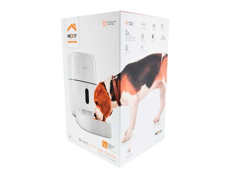 Dispensador inteligente de alimentos para mascotas, con cámara integrada y conexión WiFi