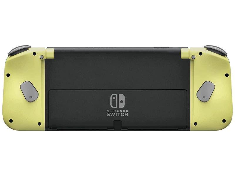 Control Nintendo Switch HORI Split Pad Compact Gris Claro/Amarillo