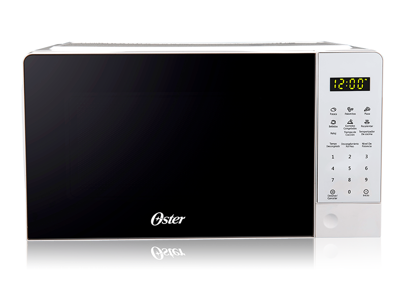 Horno microondas digital de 0.7' cúbicos de capacidad, blanco