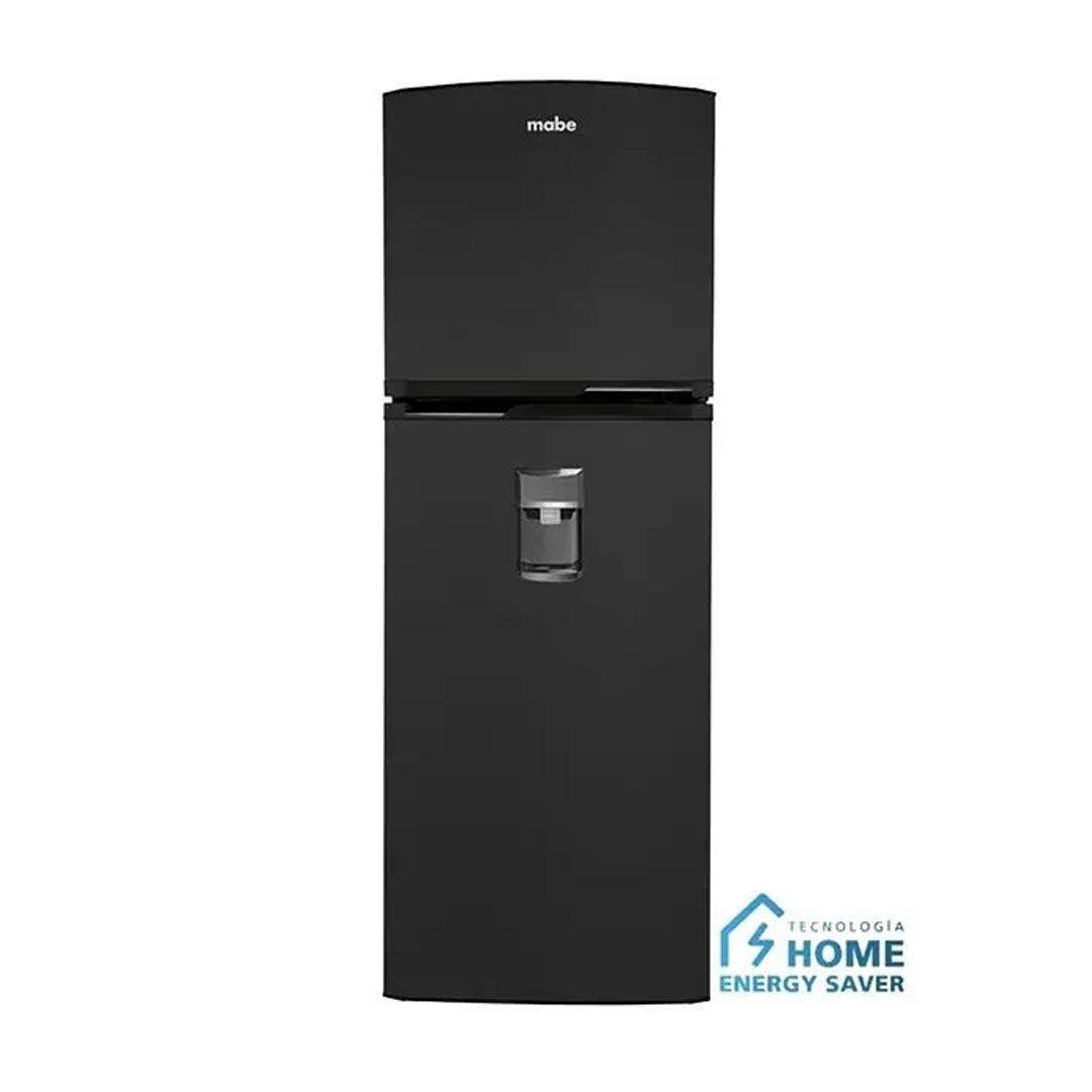 Refrigeradora Top Mount de 10' cúbicos con dispensador de agua, negra