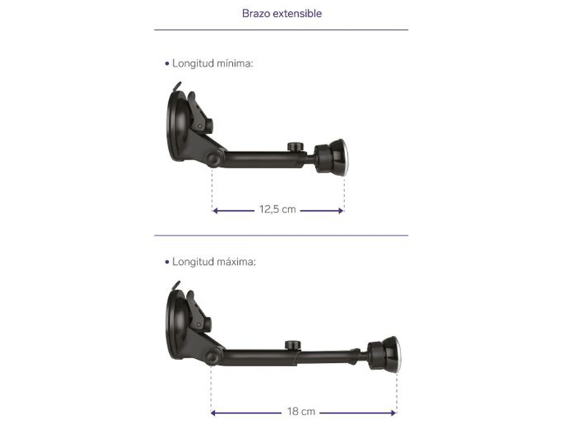 Steren, Soporte Magnético de celular para parabrisas (Negro)