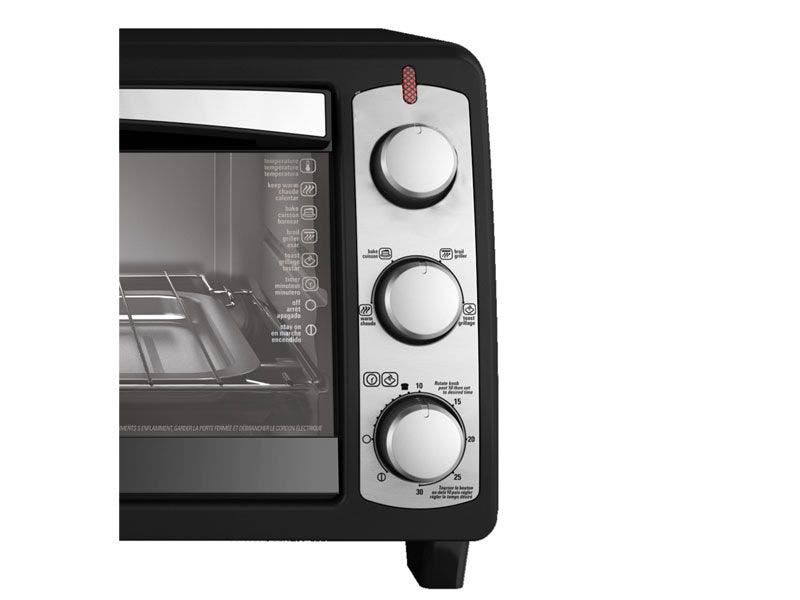 Black + Decker, TO1940BD, Horno de 6 rebanadas, con cronometro