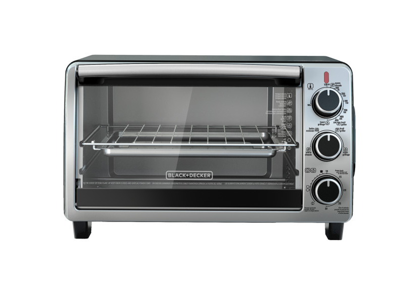 Black+Decker, TO1950SBD, Horno tostador, de 14 o 6 rebanadas