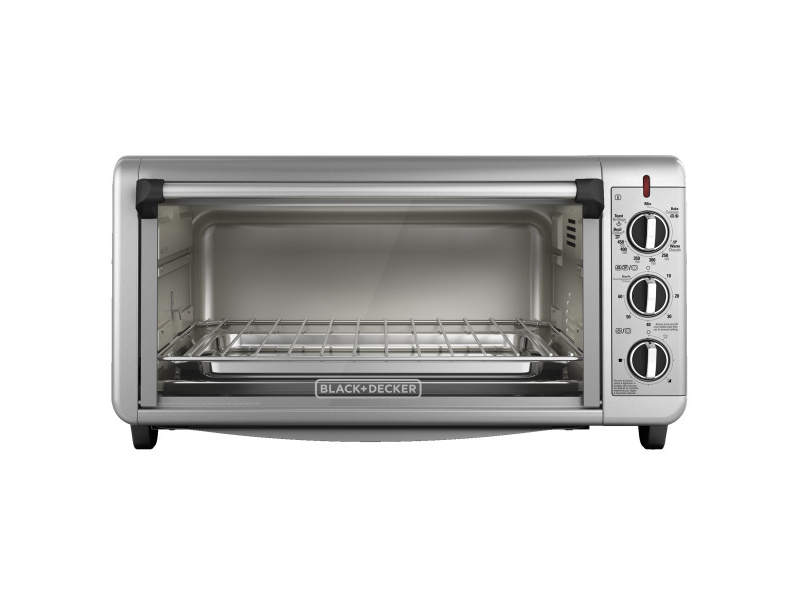 Black+Decker, TO3260XSBD, Horno tostador, 12 o 8 rebanadas