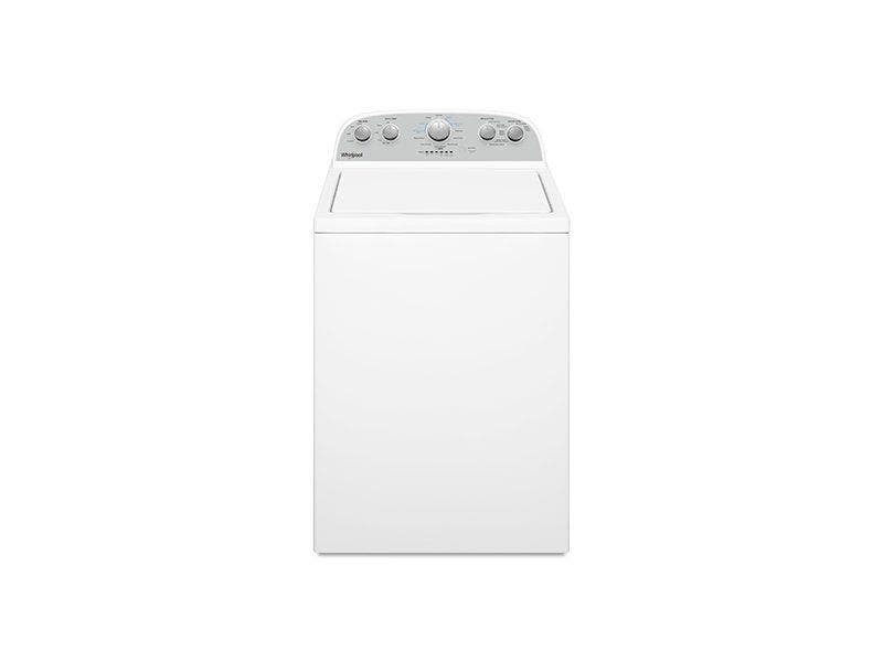 Lavadora de ropa de 46 libras de capacidad, color blanco, Whirlpool WTW4950HW.