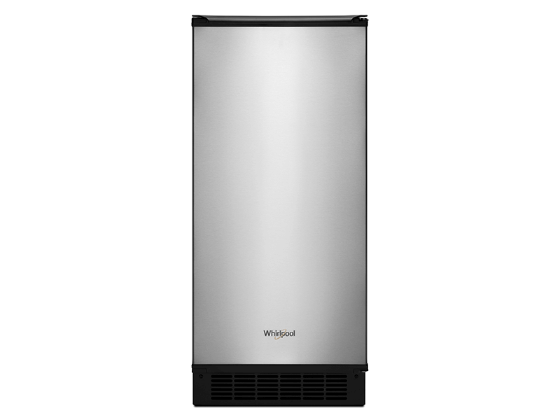 Ice maker automático, 15", acero, Whirlpool, WUI75X15HZ