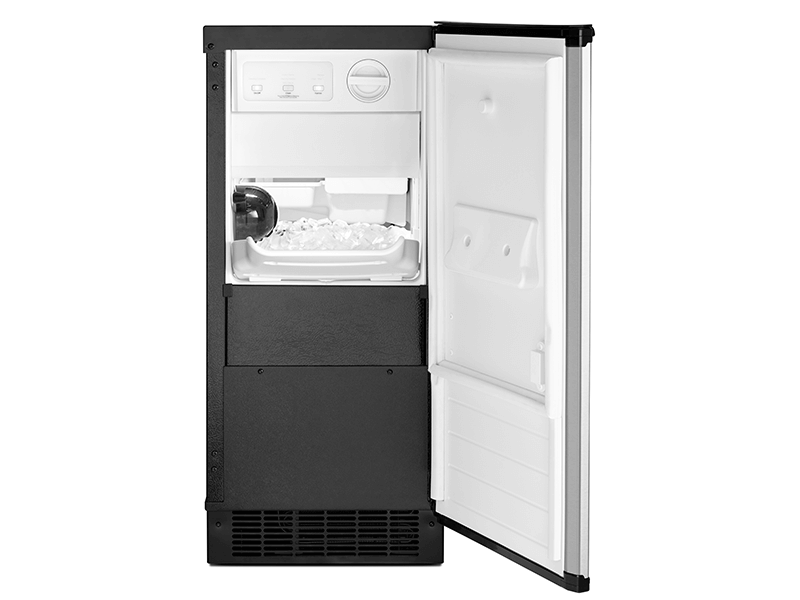 Ice maker automático, 15", acero, Whirlpool, WUI75X15HZ