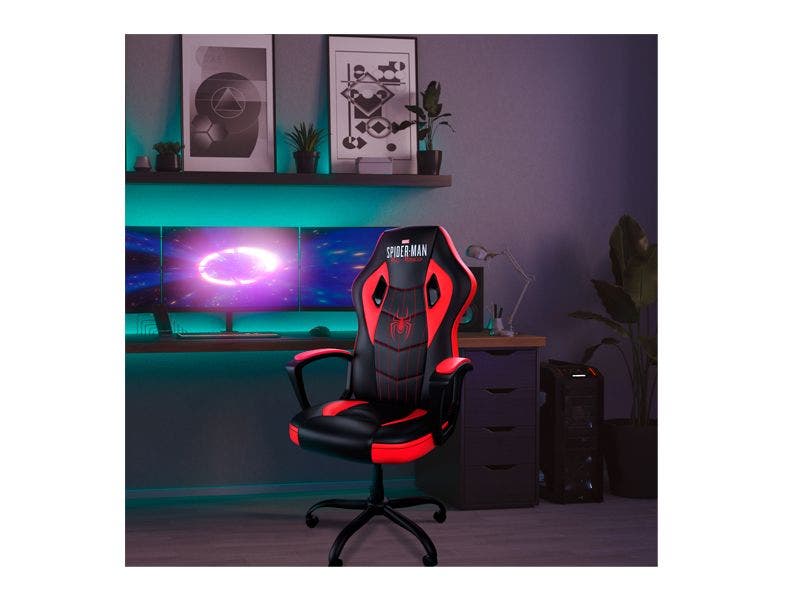 Silla XTech Gaming con Altura Ajustable y Reposabrazos Edición Spiderman Miles Morales