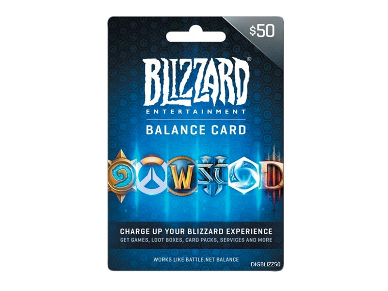 Tarjeta para Blizzard de $50