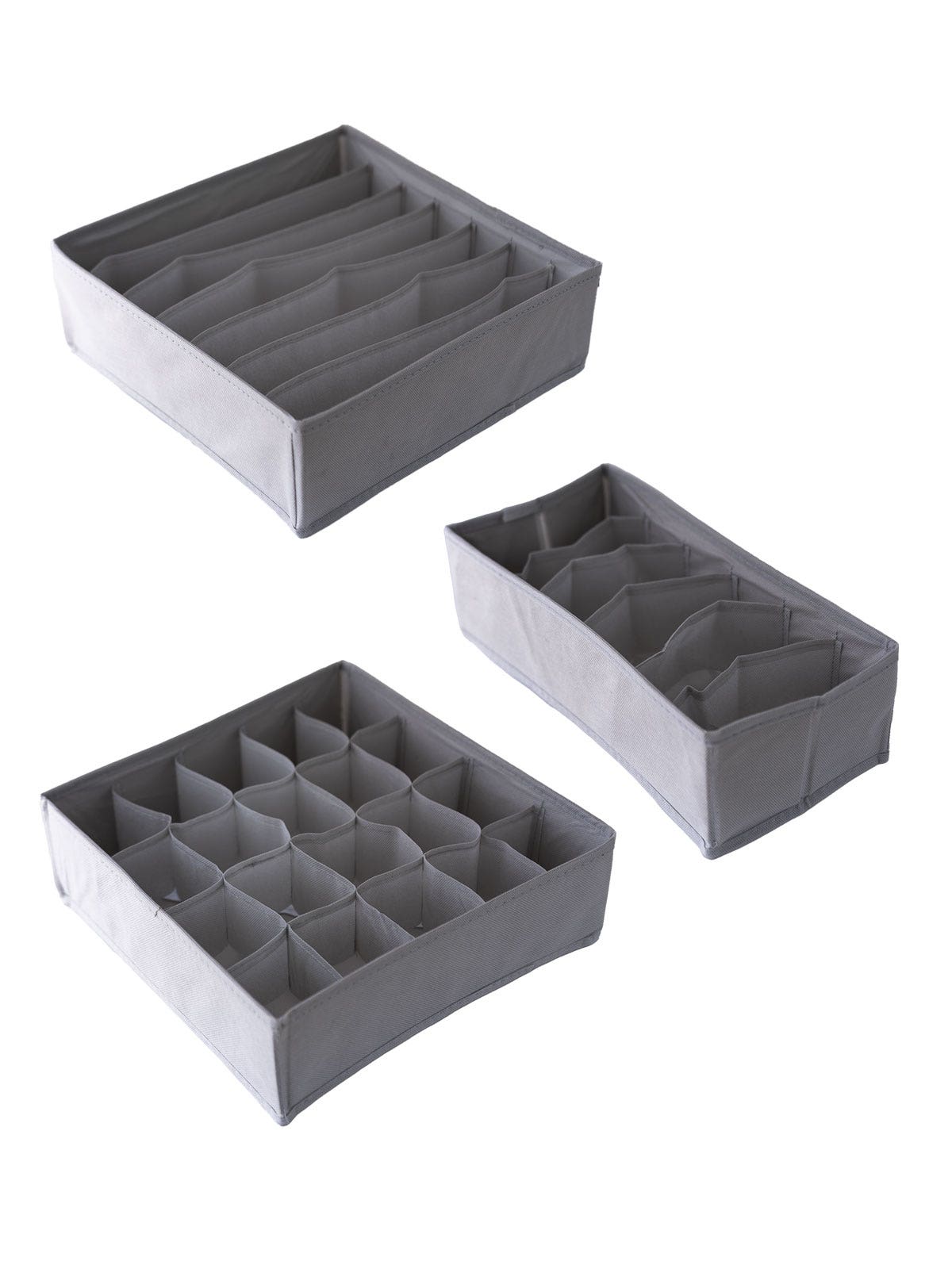 Set organizador ropa int gris