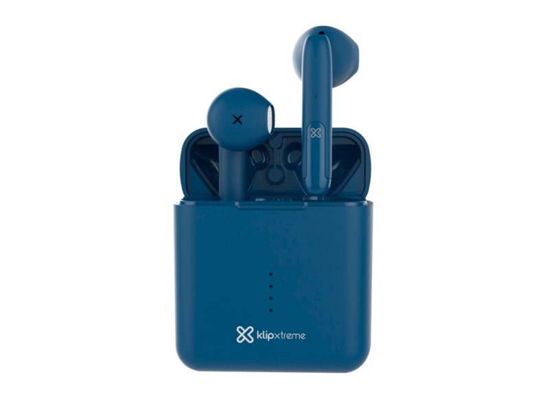 Audífonos Klip Xtreme TwinTouch KTE-010BL In-Ear Inalámbricos con Resistencia al Agua (Azul)