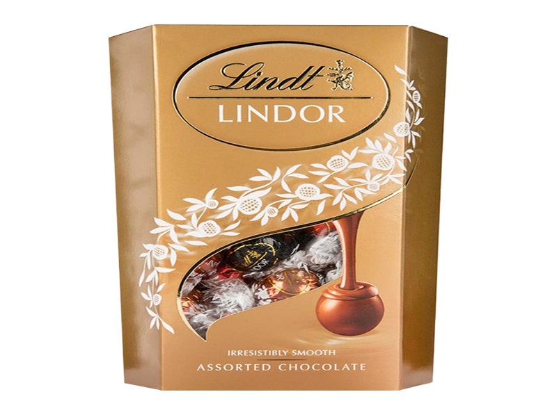 BOMBONES DE CHOCOLATE LINDT LINDOR CORNET SURTIDOS, 200G