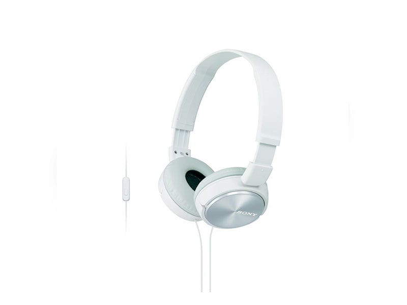 Audífonos Sony MDRZX310AP On-Ear Alámbricos con Micrófono (Blanco)